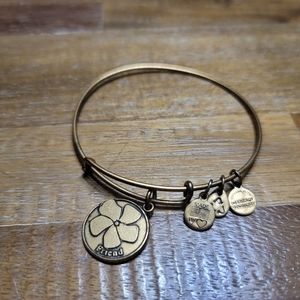 Alex And Ani Gold Toned Friend Bracelet